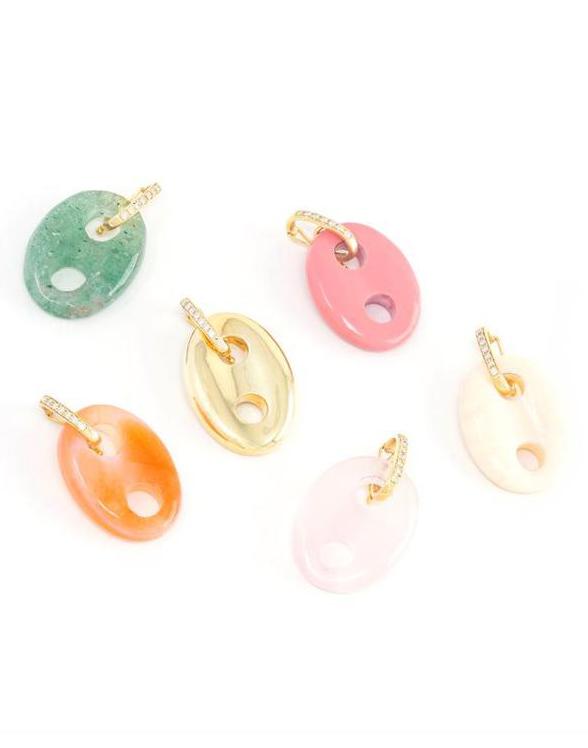 JENNA BLAKE-Coral Mariner Charm-YELLOW GOLD