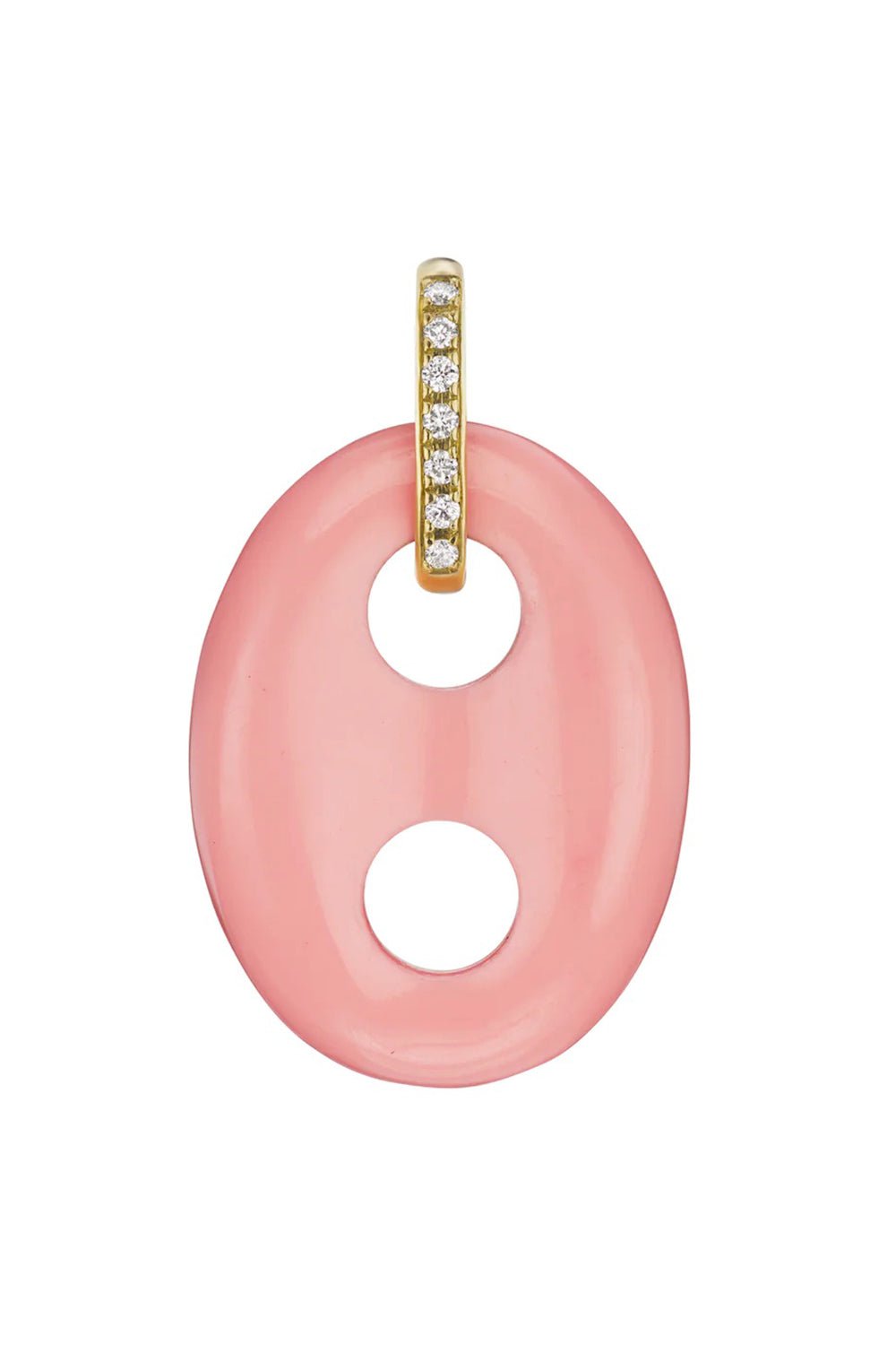 JENNA BLAKE-Stone Mariner Link Charm Pendant-YELLOW GOLD