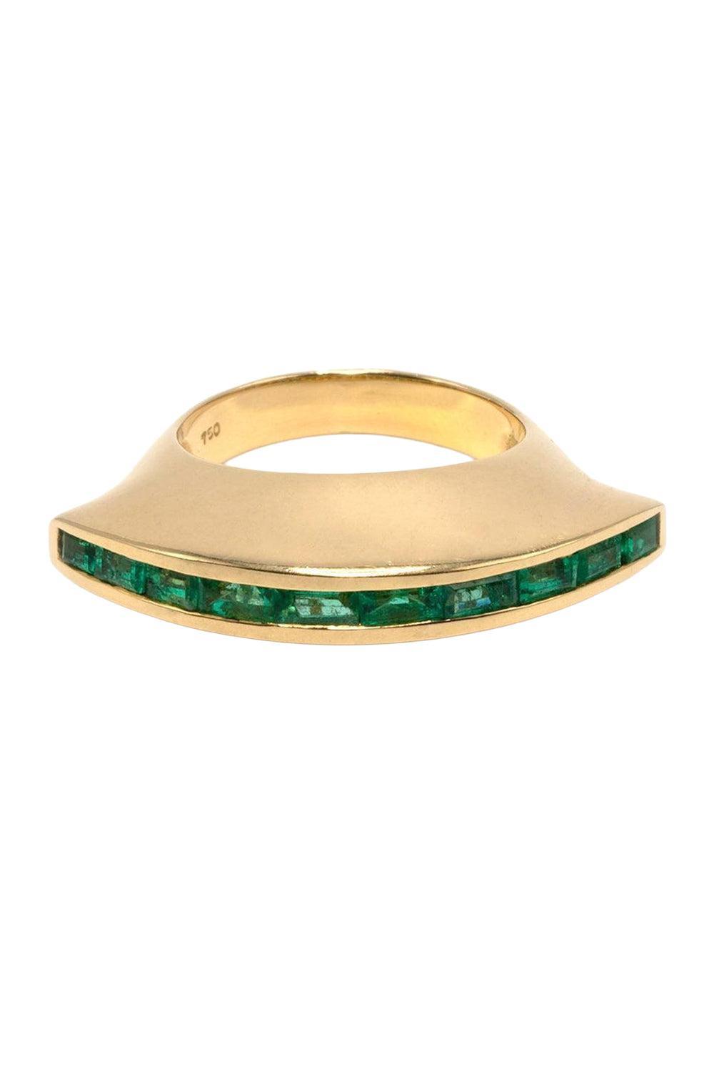 Emerald Eclipse Ring-YELLOW GOLD-7-JEWELRYFINE JEWELRING-JENNA BLAKE