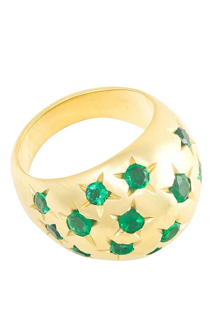 JENNA BLAKE-Emerald Stardust Ring-