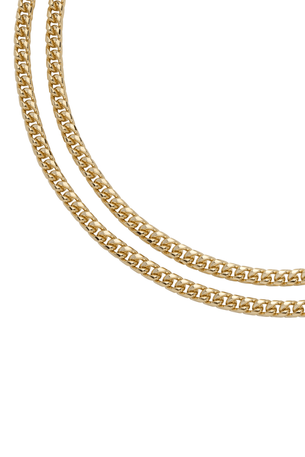 JENNIFER FISHER-Double XXS Dean Necklace-YELLOW GOLD