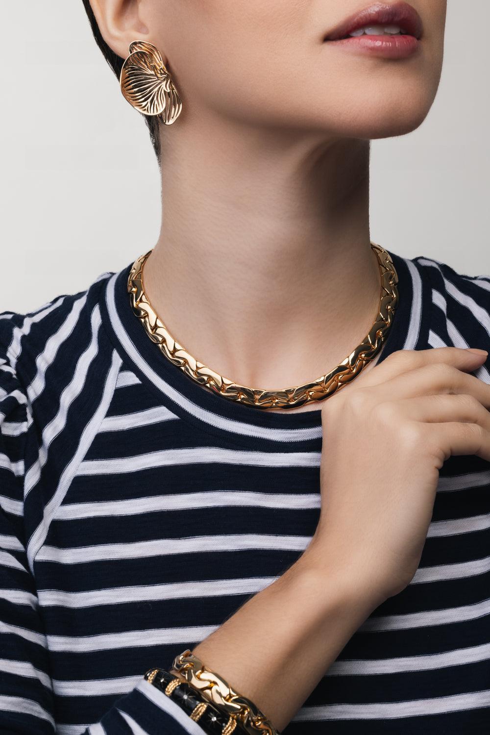 Tribeca Chain Necklace - Yellow Gold-YELLOW GOLD-JEWELRYBOUTIQUEBRACELET O-JENNIFER FISHER