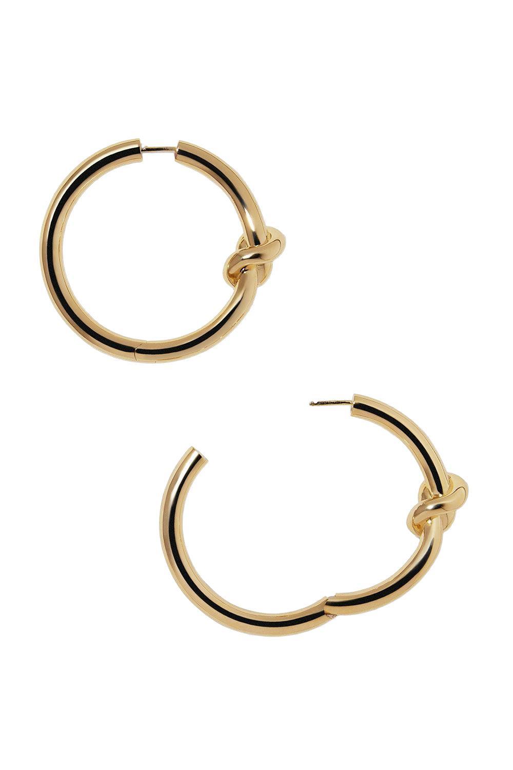 Mini Knot Hoop Earrings - 1in-YELLOW GOLD-JEWELRYBOUTIQUEEARRING-JENNIFER FISHER