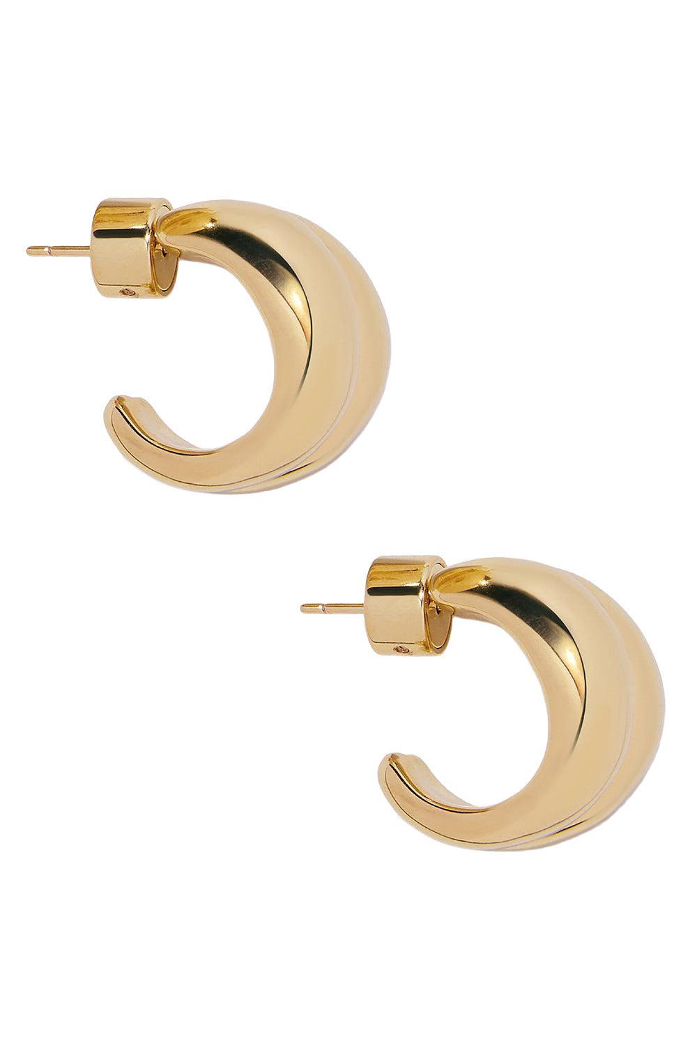 Chavez Micro Huggie Earrings-YELLOW GOLD-JEWELRYBOUTIQUEEARRING-JENNIFER FISHER