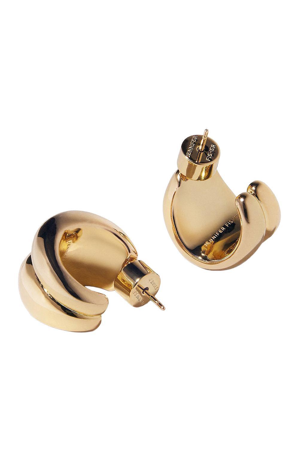 Chavez Micro Huggie Earrings-YELLOW GOLD-JEWELRYBOUTIQUEEARRING-JENNIFER FISHER