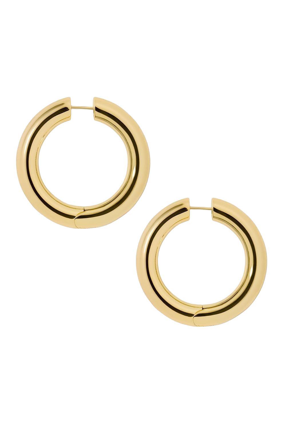 Mini Samira Hinged Hoop Earrings - 1in-SILVER-JEWELRYBOUTIQUEEARRING-JENNIFER FISHER