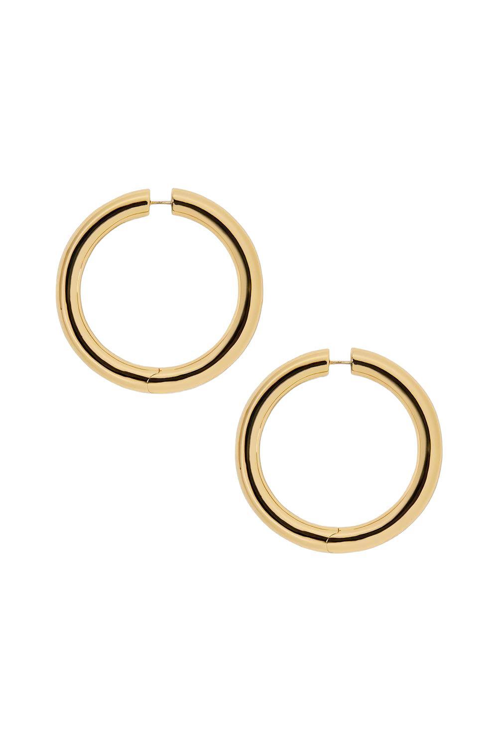 Baby Samira Hinged Hoop Earrings - 1.5in-SILVER-JEWELRYBOUTIQUEEARRING-JENNIFER FISHER