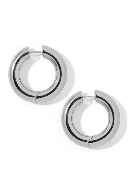Samira Hinged Huggie Earrings - 0.75in-SILVER-JEWELRYBOUTIQUEEARRING-JENNIFER FISHER