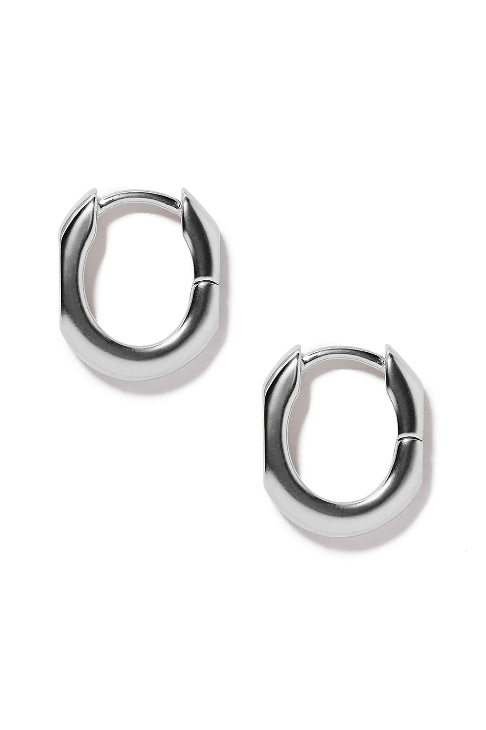 JENNIFER FISHER-City Link Huggie Earrings-SILVER