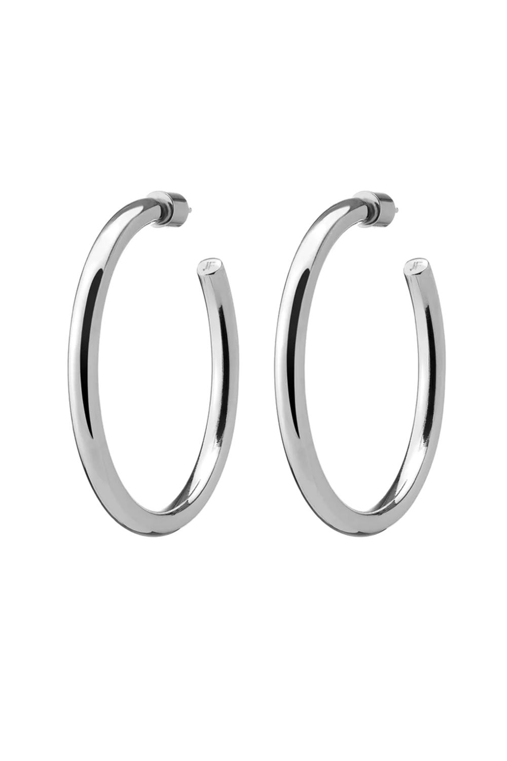 JENNIFER FISHER-Lilly Baby Hoop Earrings - 1.5"-SILVER