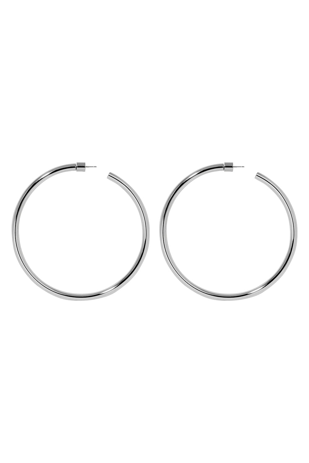 JENNIFER FISHER-Lilly Hoop Earrings - 2.8in-SILVER