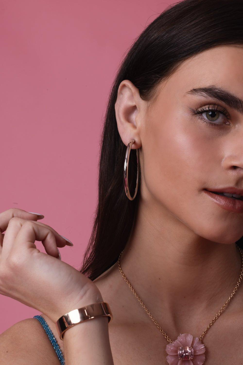 JENNIFER FISHER-Lilly Hoop Earrings - 2in-