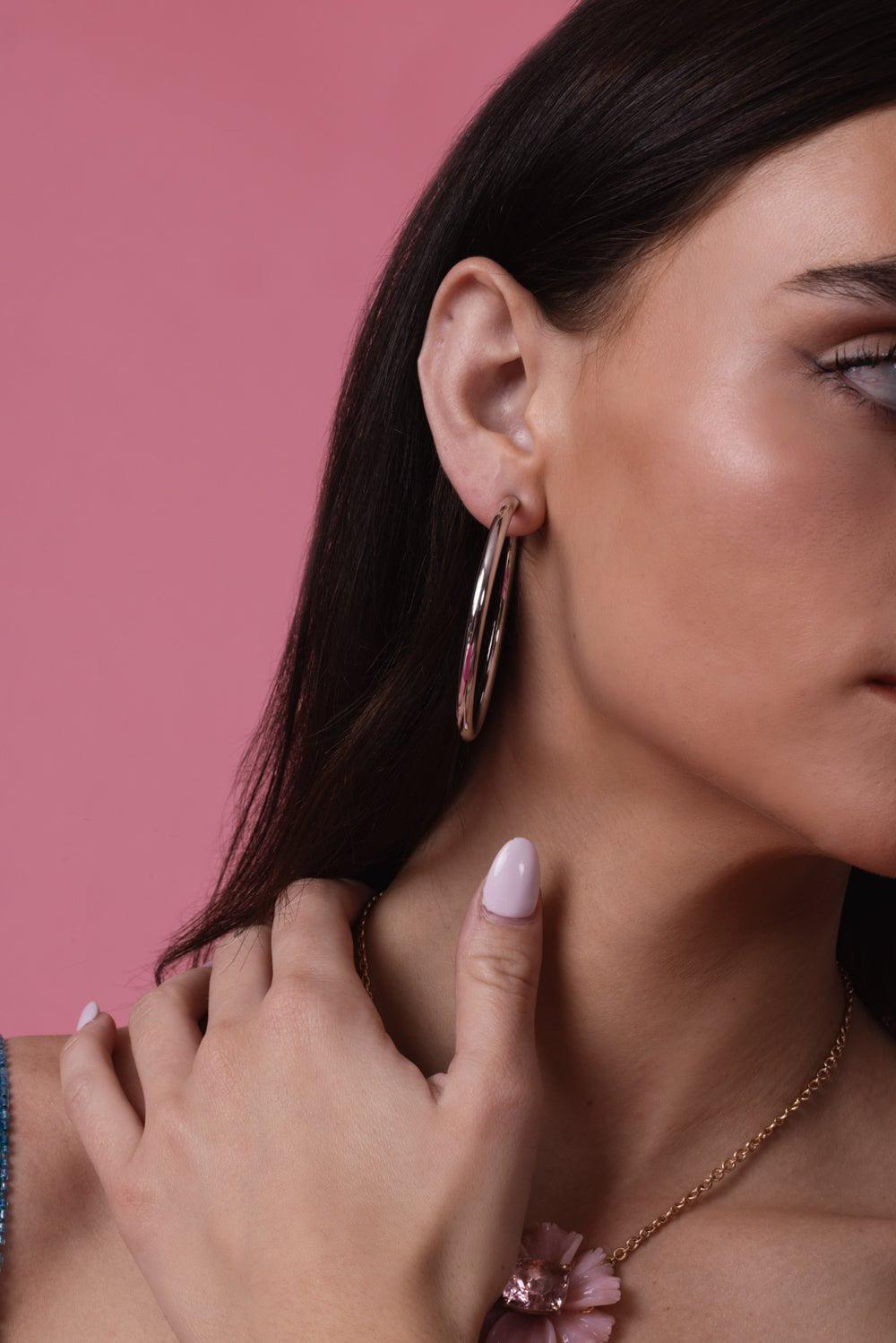 JENNIFER FISHER-Lilly Hoop Earrings - 2in-