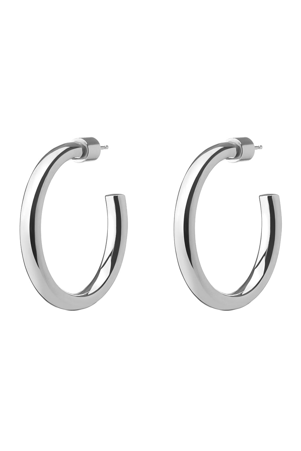 JENNIFER FISHER-Mini Lilly Hoop Earrings - 1in-SILVER