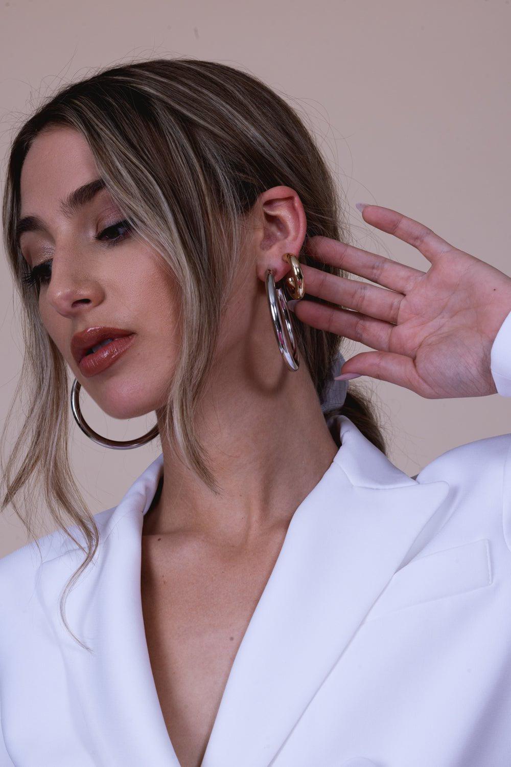 Natasha hoop earrings store