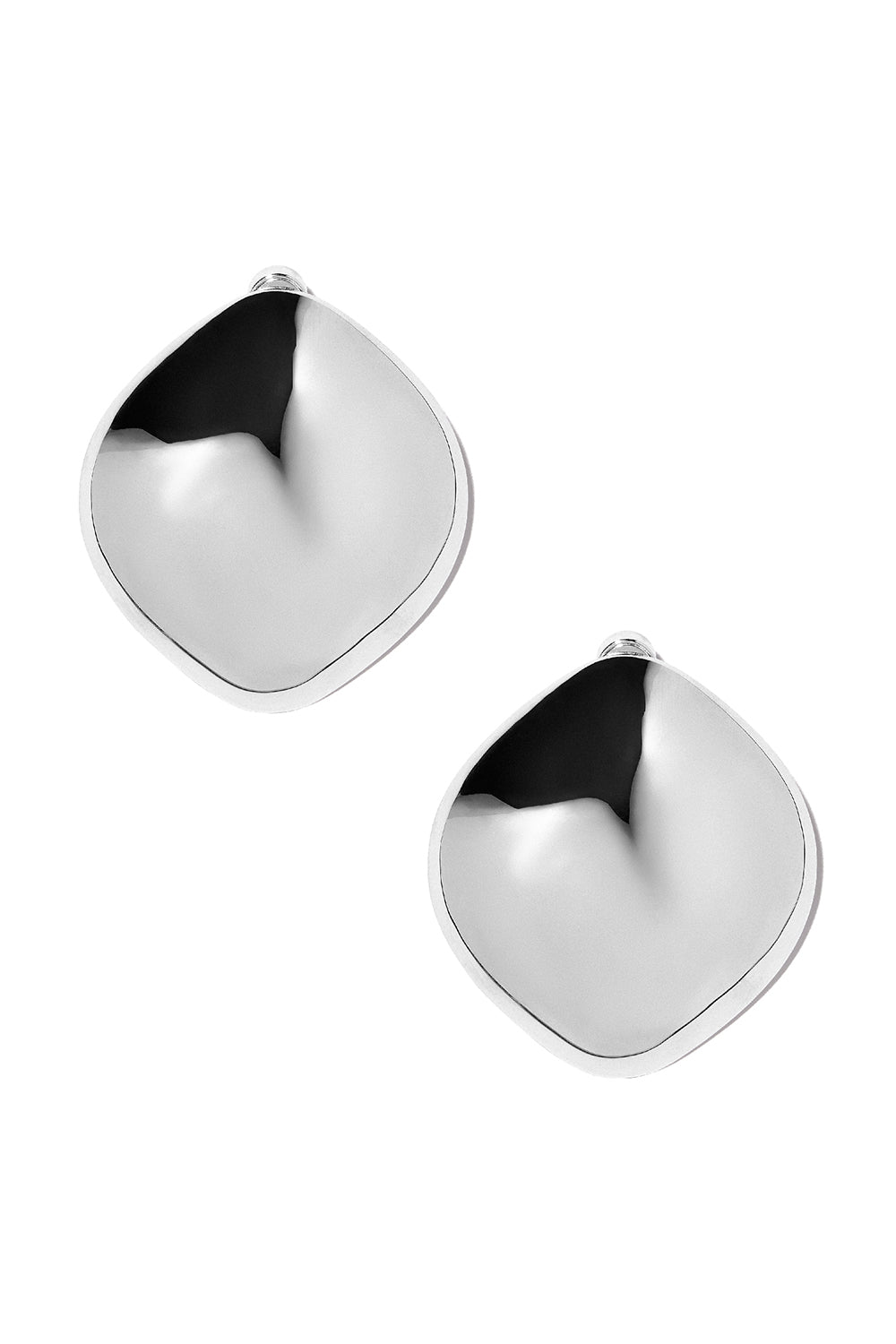 JENNIFER FISHER-Puffy Cushion Earrings-SILVER