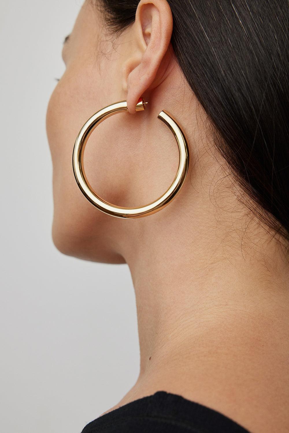 Samira Hoop Earrings - 2in-SILVER-JEWELRYBOUTIQUEEARRING-JENNIFER FISHER