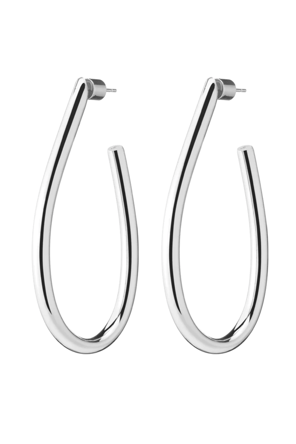 JENNIFER FISHER-Teardrop Lilly Hoop Earrings - 2"-