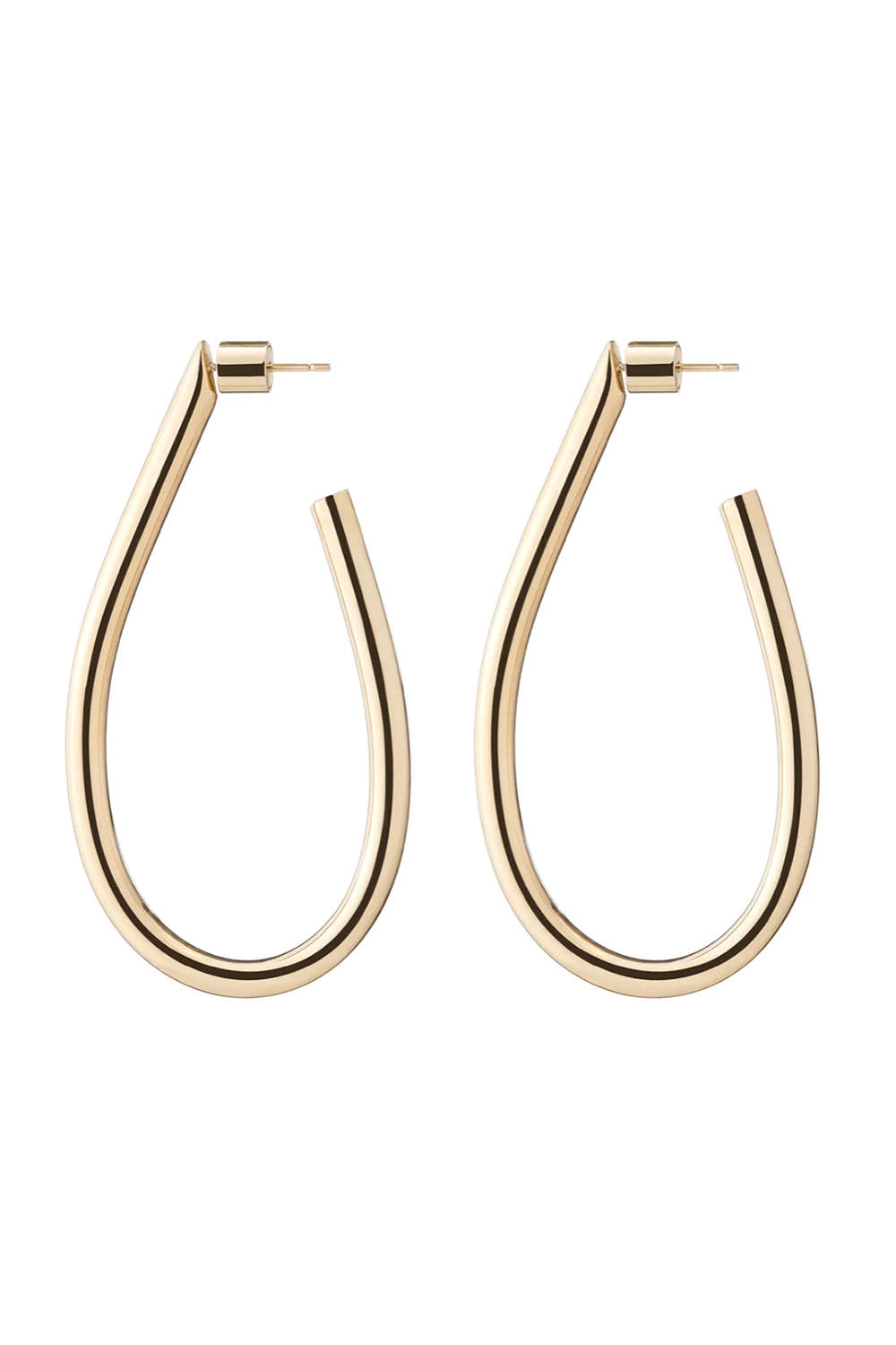 JENNIFER FISHER-Teardrop Lilly Hoop Earrings - 2"-