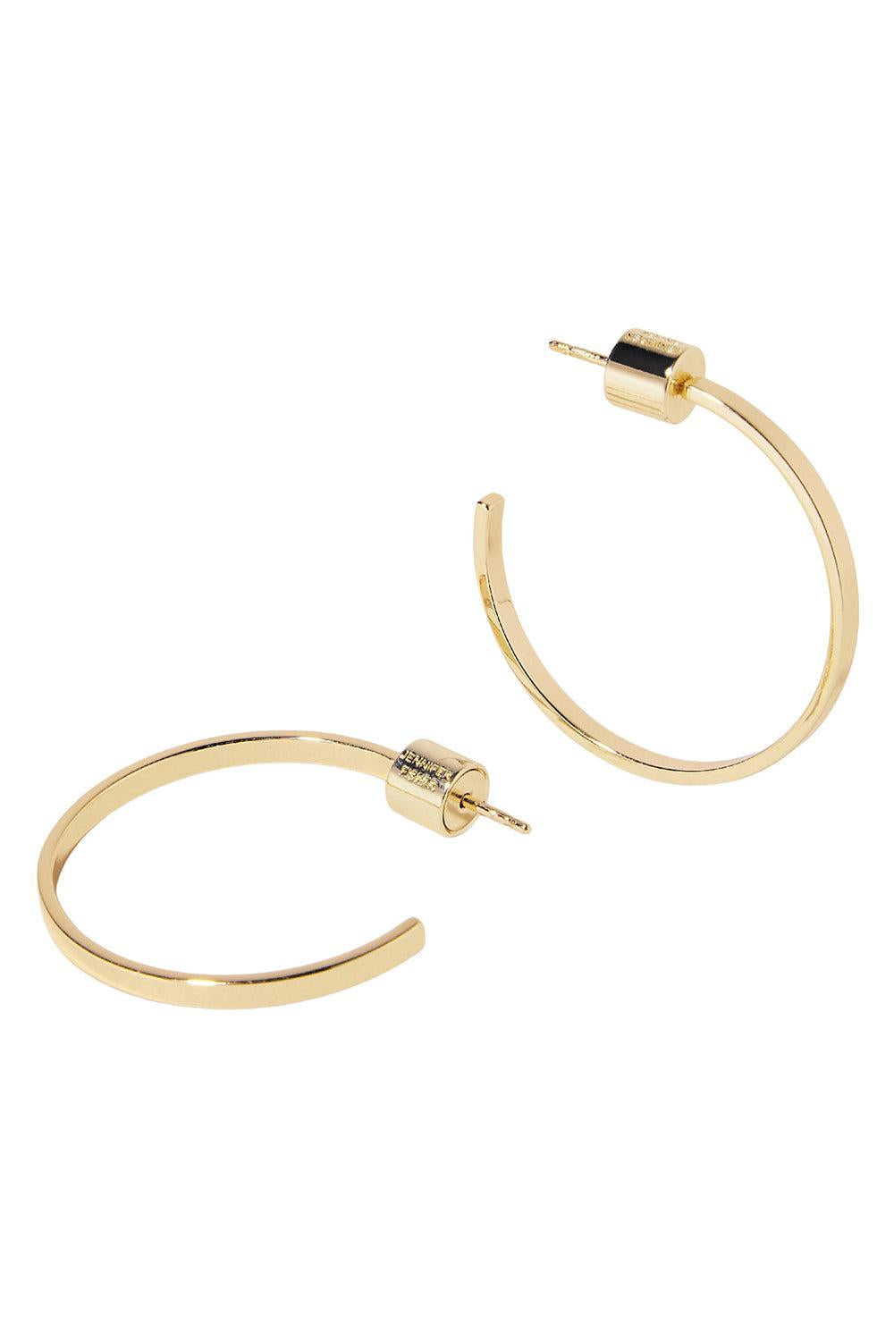 Flat Thread Mini Hoop Earrings - 1in-YELLOW-JEWELRYBOUTIQUEEARRING-JENNIFER FISHER