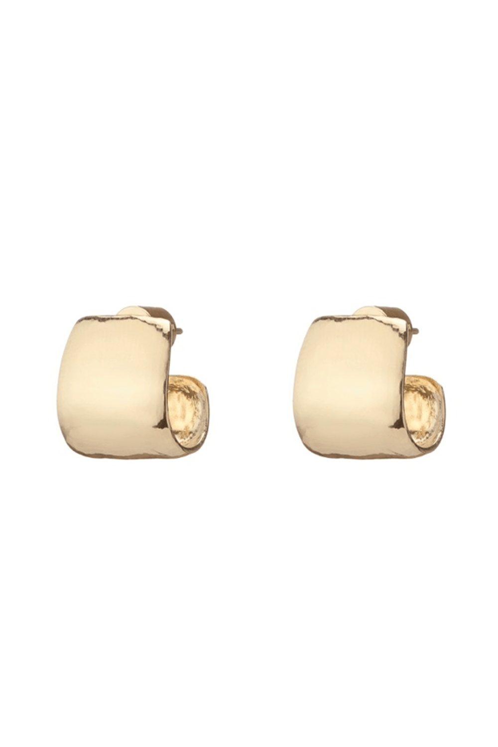 JENNIFER FISHER-Bolden Huggie Earrings-YELLOW GOLD