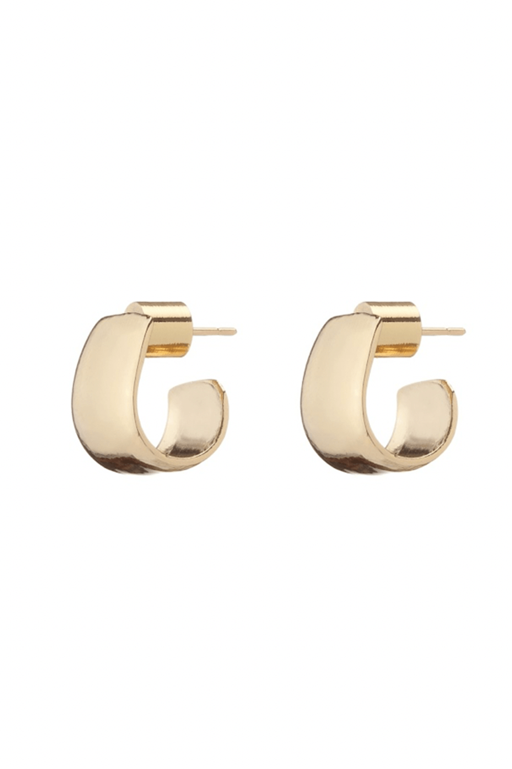 JENNIFER FISHER-Bolden Huggie Earrings-YELLOW GOLD