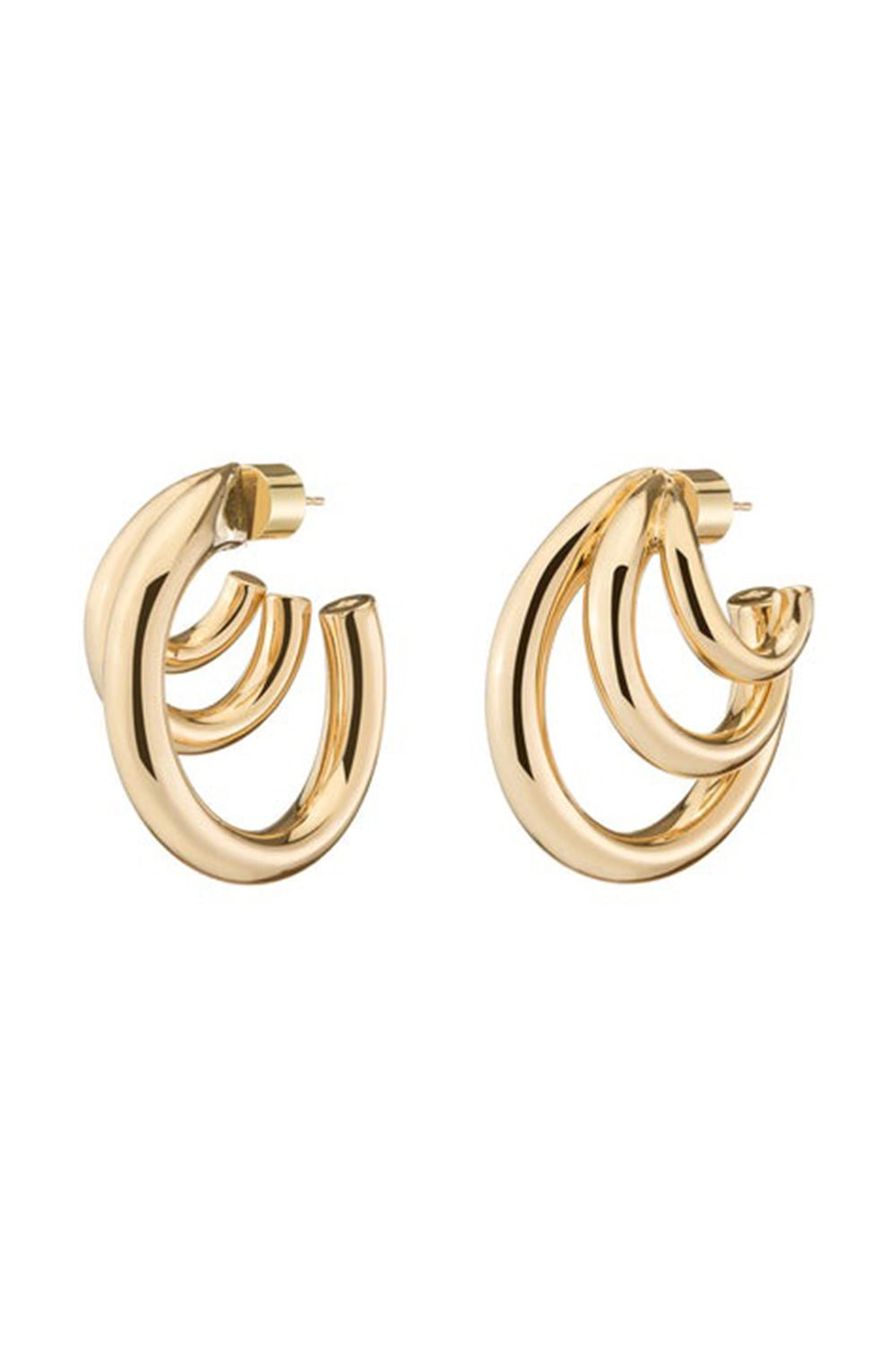 JENNIFER FISHER-Elise Mini Hoop Earrings - 1in-YELLOW GOLD
