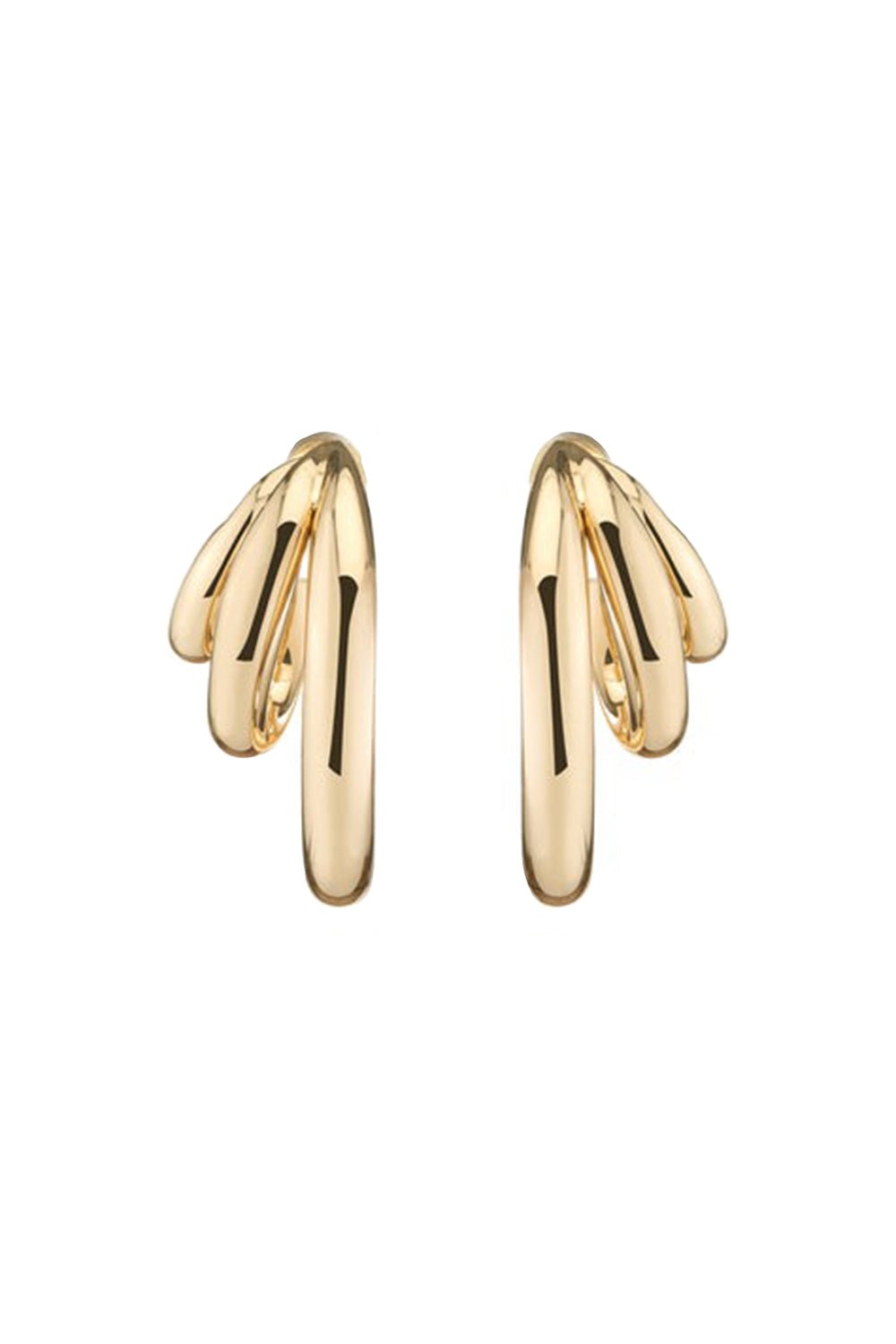 JENNIFER FISHER-Elise Mini Hoop Earrings - 1in-YELLOW GOLD