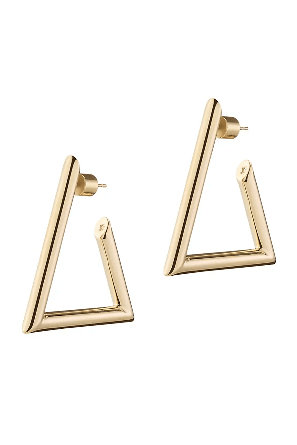 JENNIFER FISHER-Elle Hoop Earrings - 1.5in-YELLOW GOLD