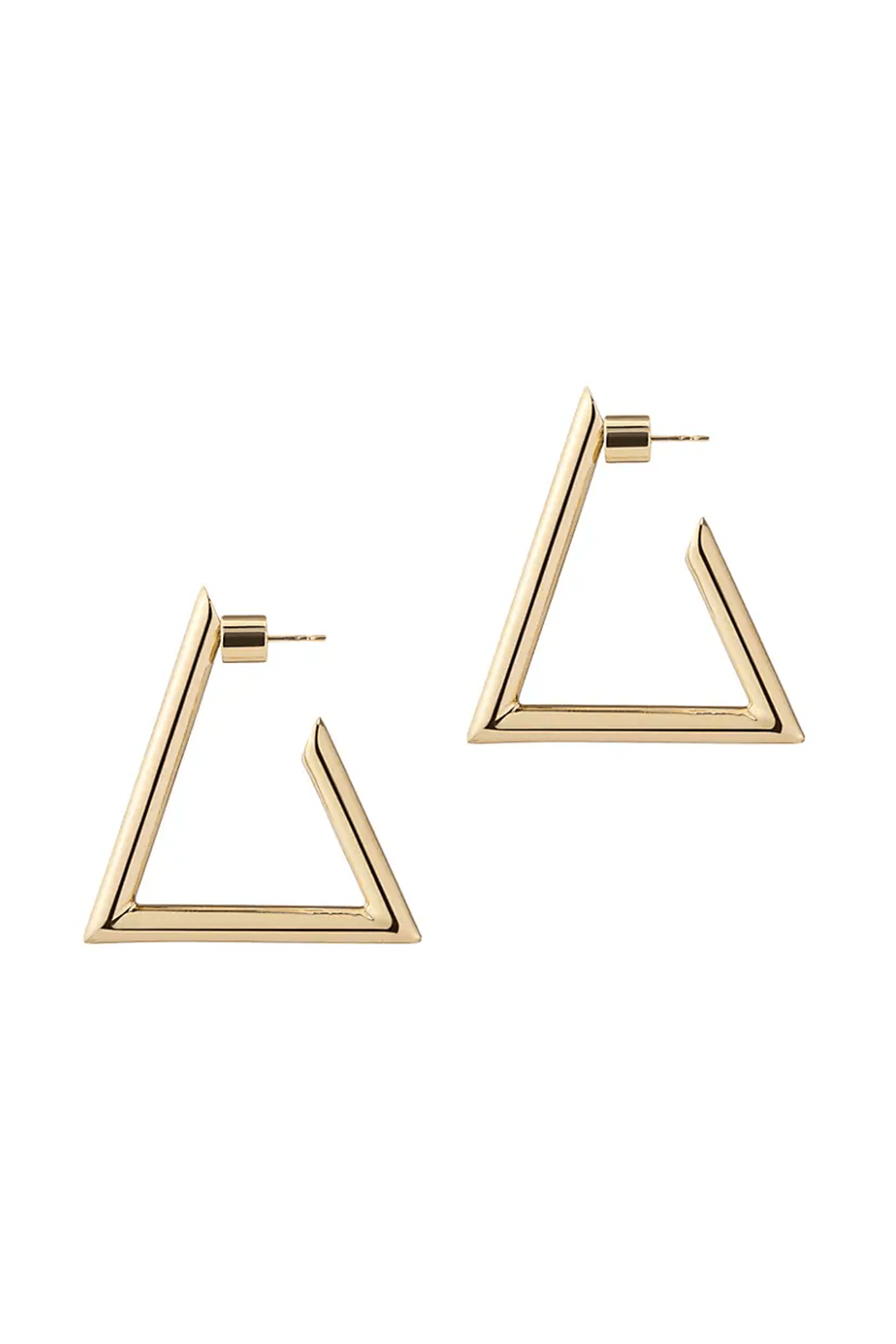 JENNIFER FISHER-Elle Hoop Earrings - 1.5in-YELLOW GOLD