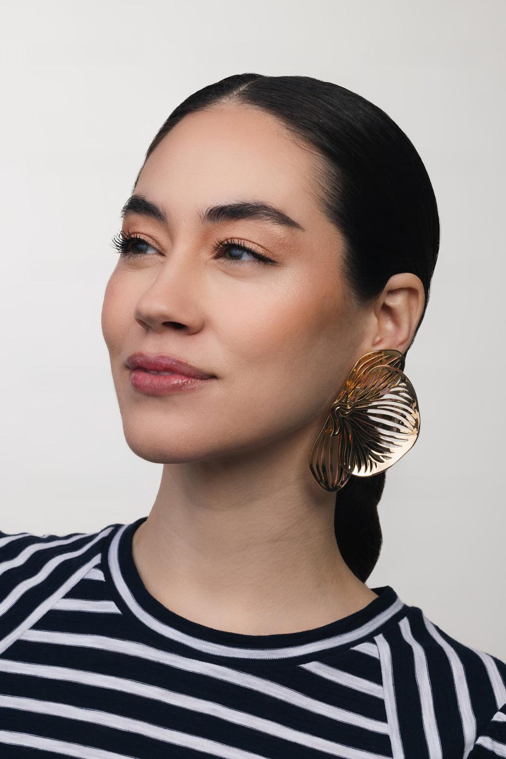 Large Orchid Earrings - Yellow Gold-YELLOW GOLD-JEWELRYBOUTIQUEEARRING-JENNIFER FISHER