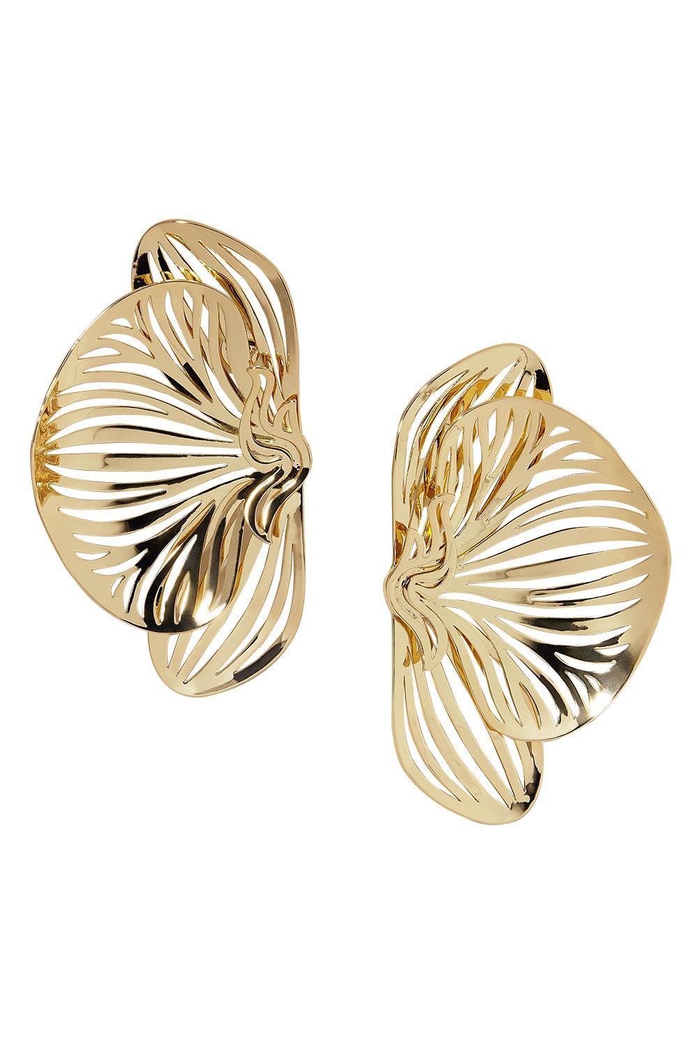 Large Orchid Earrings - Yellow Gold-YELLOW GOLD-JEWELRYBOUTIQUEEARRING-JENNIFER FISHER