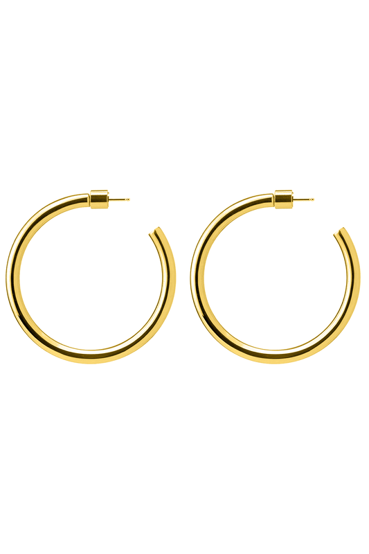 Lilly Baby Hoop Earrings - 1.5" JEWELRYBOUTIQUEEARRING JENNIFER FISHER YELLOW GOLD  