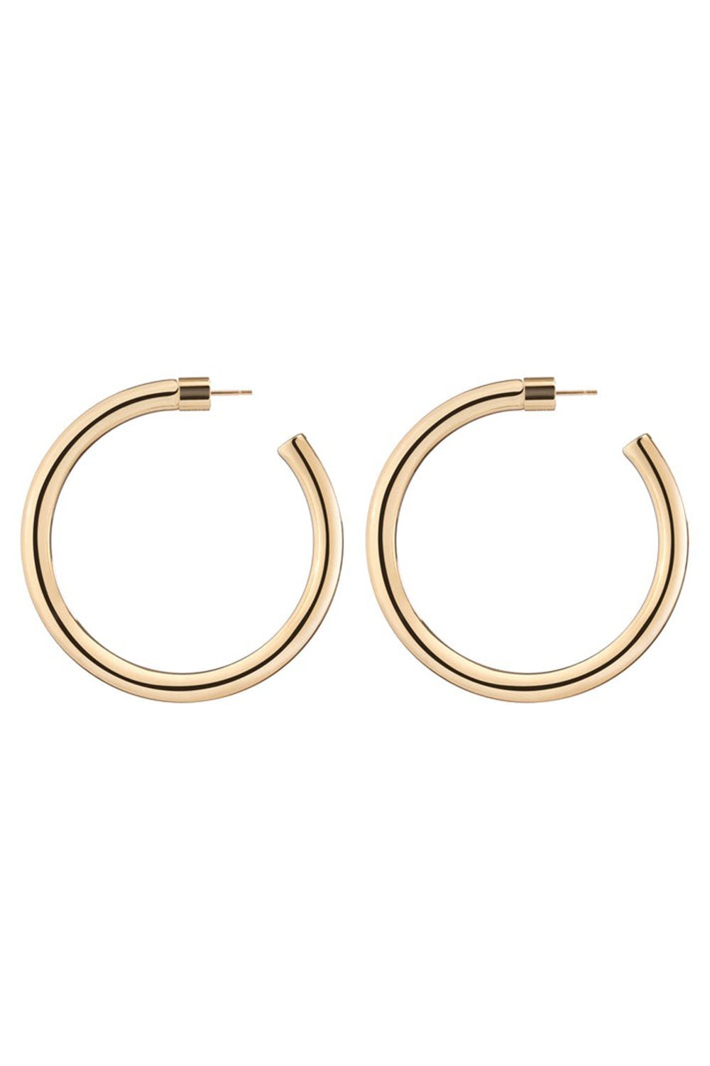 JENNIFER FISHER-Michelle Hoop Earrings - 2in-YELLOW GOLD