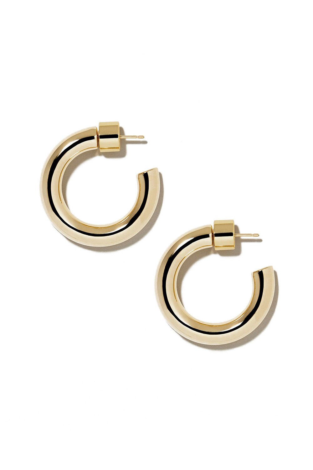 JENNIFER FISHER-Natasha Mini Hoop Earrings - 1in-YELLOW GOLD