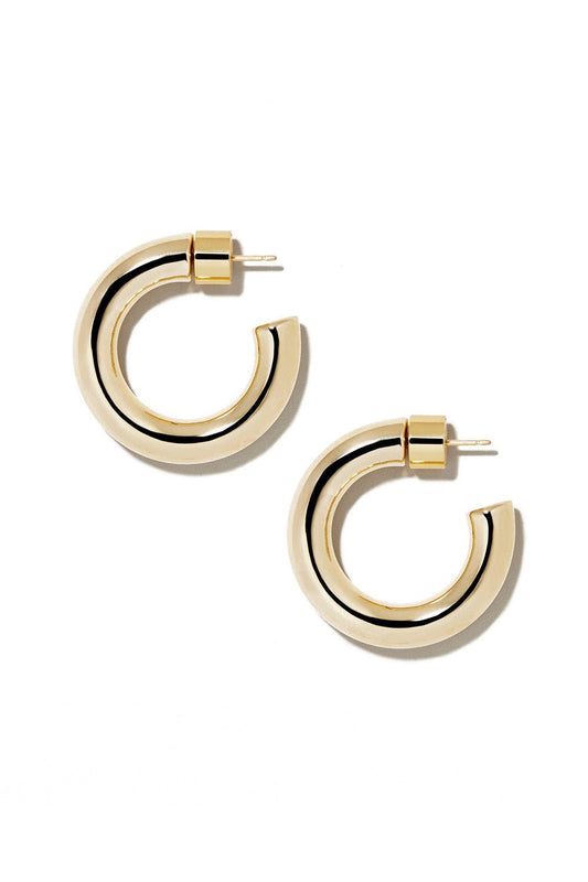 JENNIFER FISHER-Samira Huggie Earrings - 1in-YELLOW GOLD