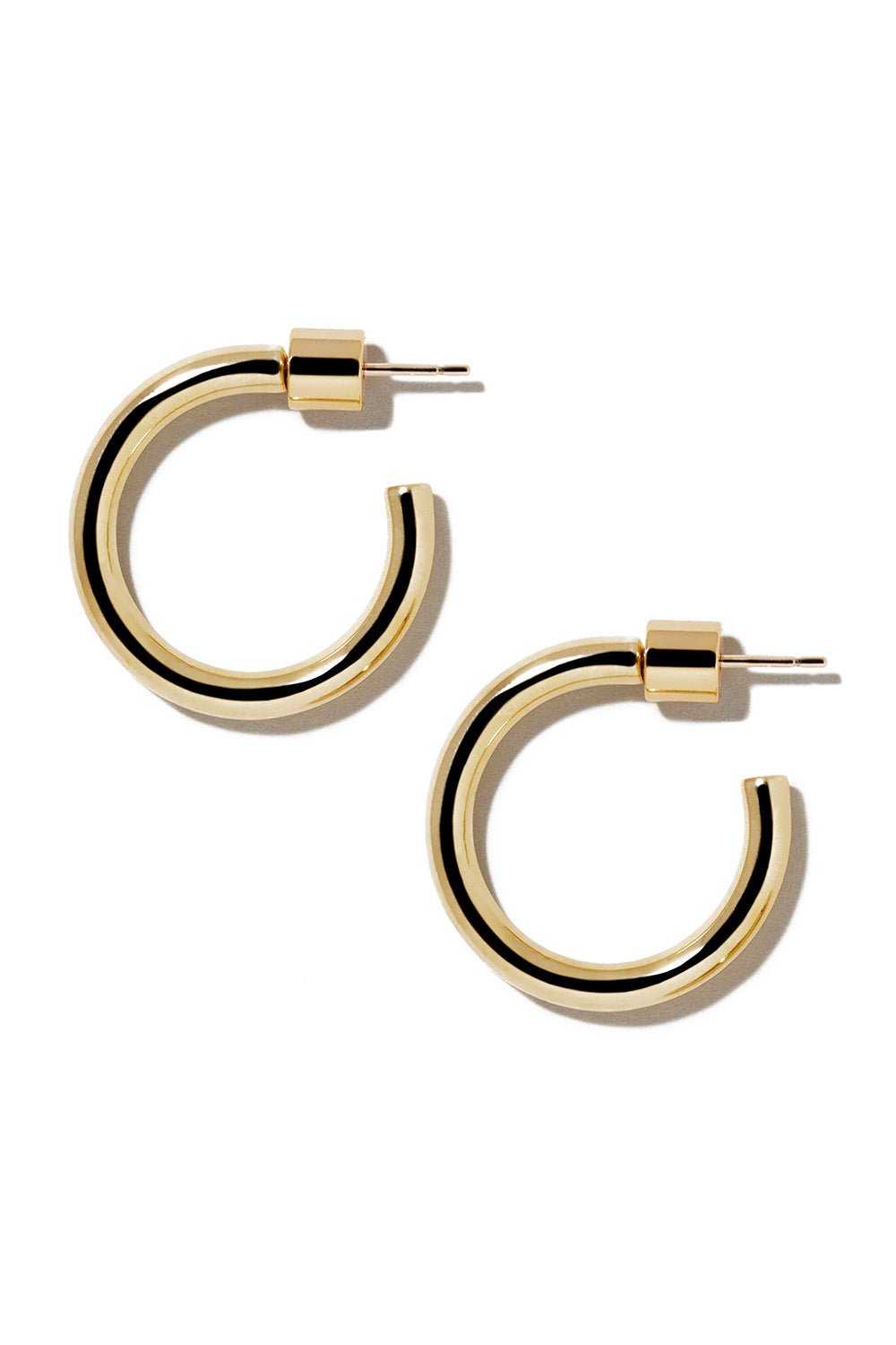 JENNIFER FISHER-Walk Huggie Earrings - 1in-YELLOW GOLD