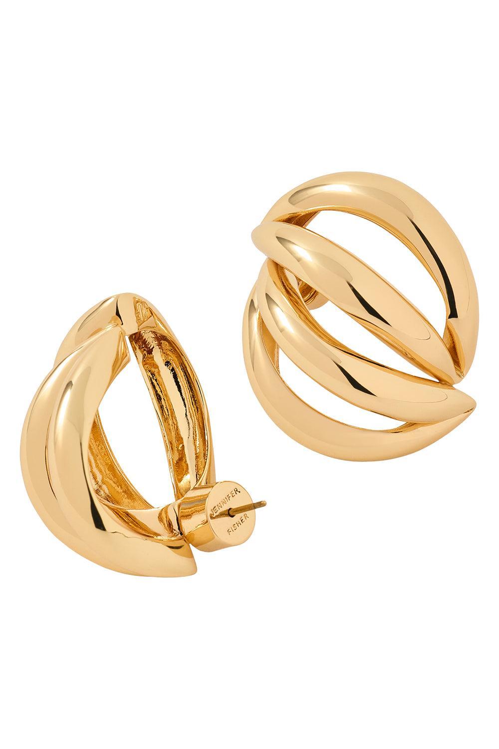 Small Abrstract Lines Earrings-YELLOW-JEWELRYBOUTIQUEEARRING-JENNIFER FISHER