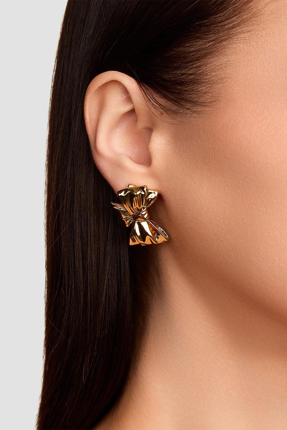 Small Bow Earrings-YELLOW-JEWELRYBOUTIQUEEARRING-JENNIFER FISHER