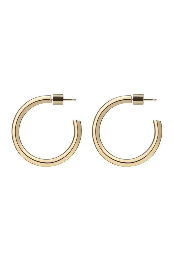 Jennifer Fisher - Mini Elise Gold-plated Hoop Earrings - One size