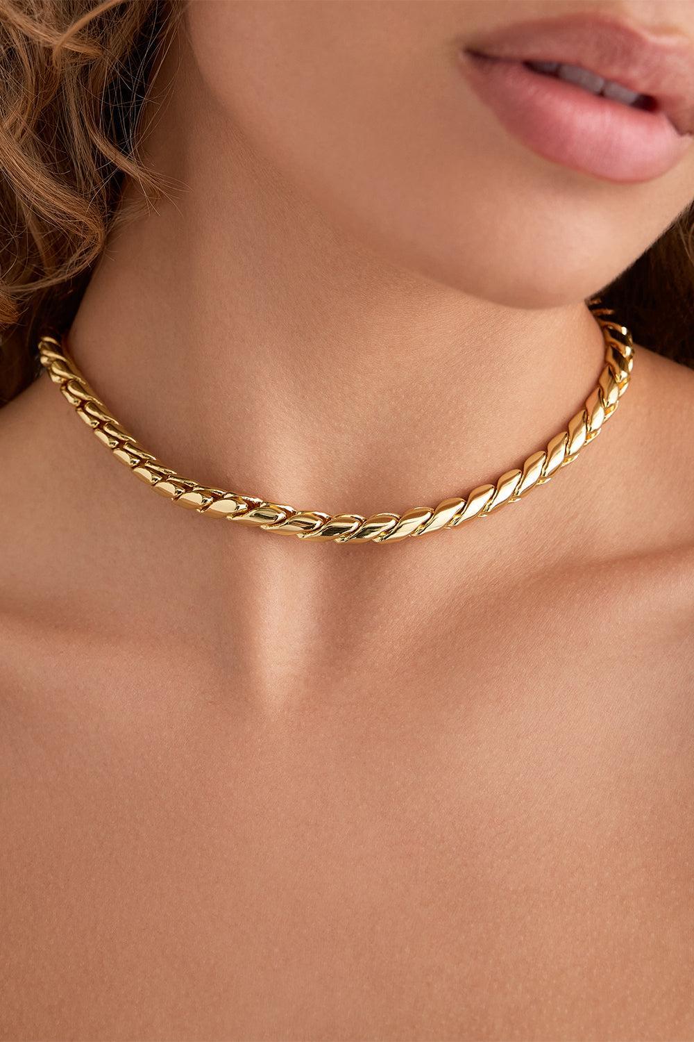Chelsea Chain Necklace-YELLOW-JEWELRYBOUTIQUENECKLACE O-JENNIFER FISHER