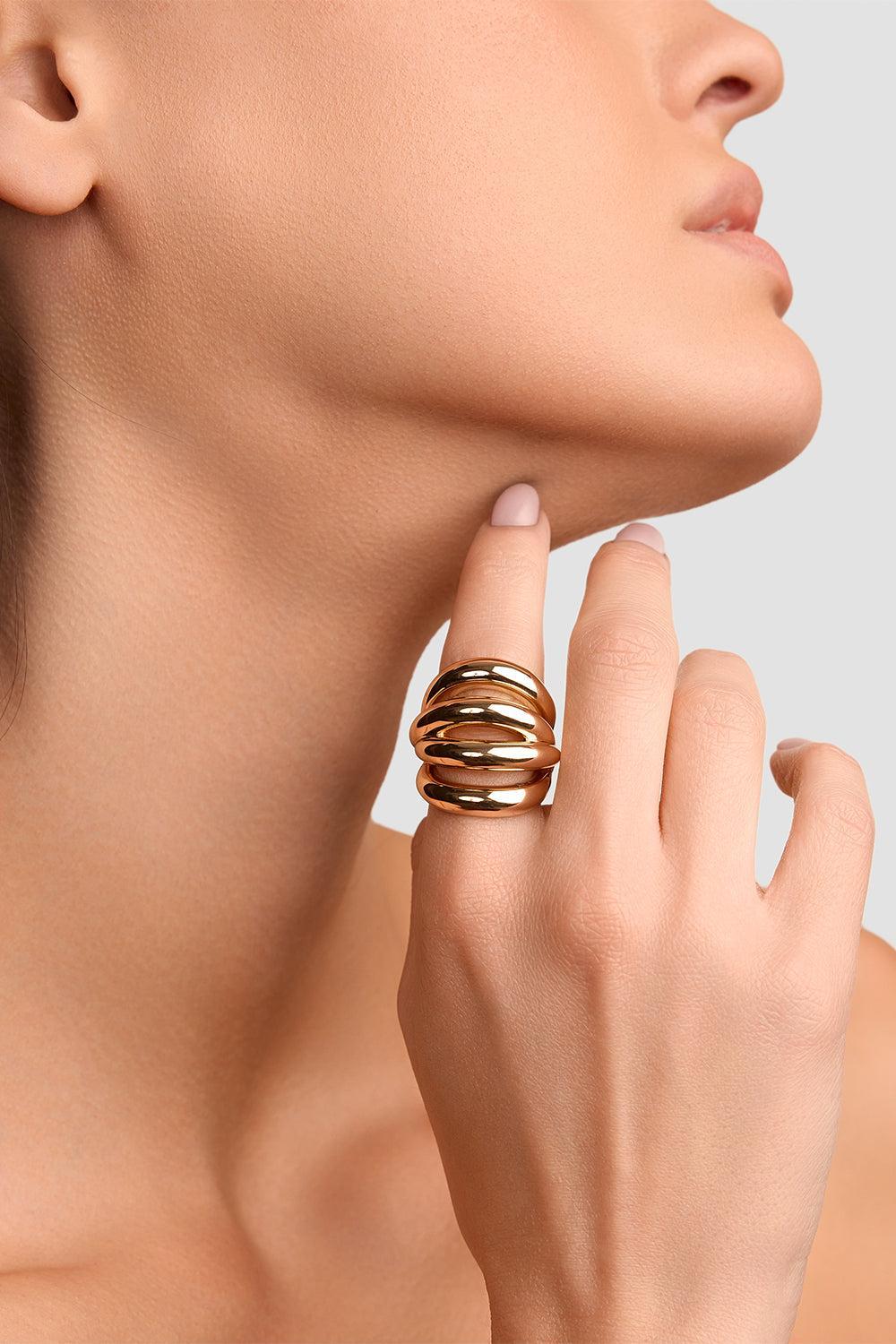 Abstract Lines Ring-YELLOW-7-JEWELRYBOUTIQUERING-JENNIFER FISHER