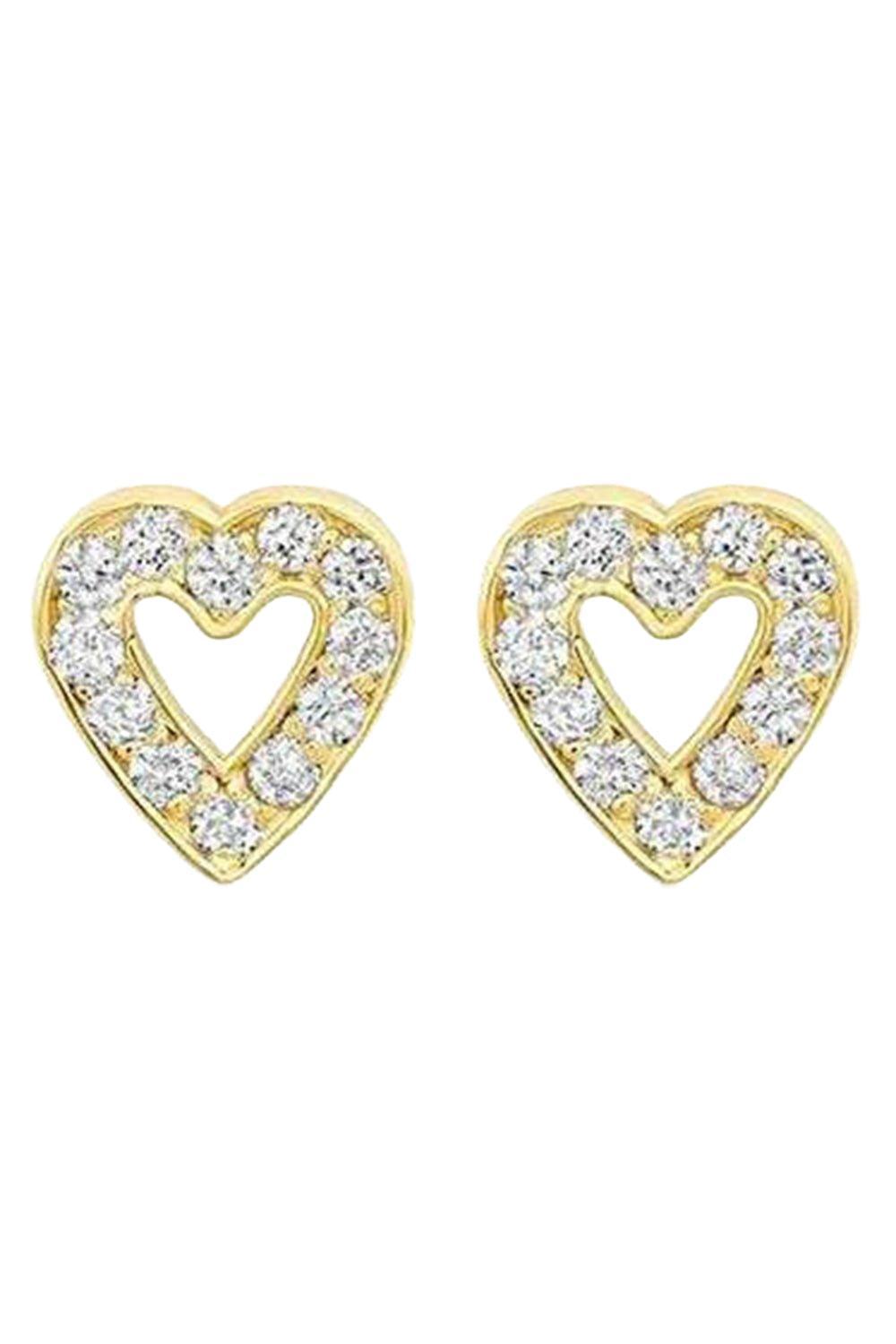 Mini Open Heart Studs-YELLOW GOLD-JEWELRYFINE JEWELEARRING-JENNIFER MEYER