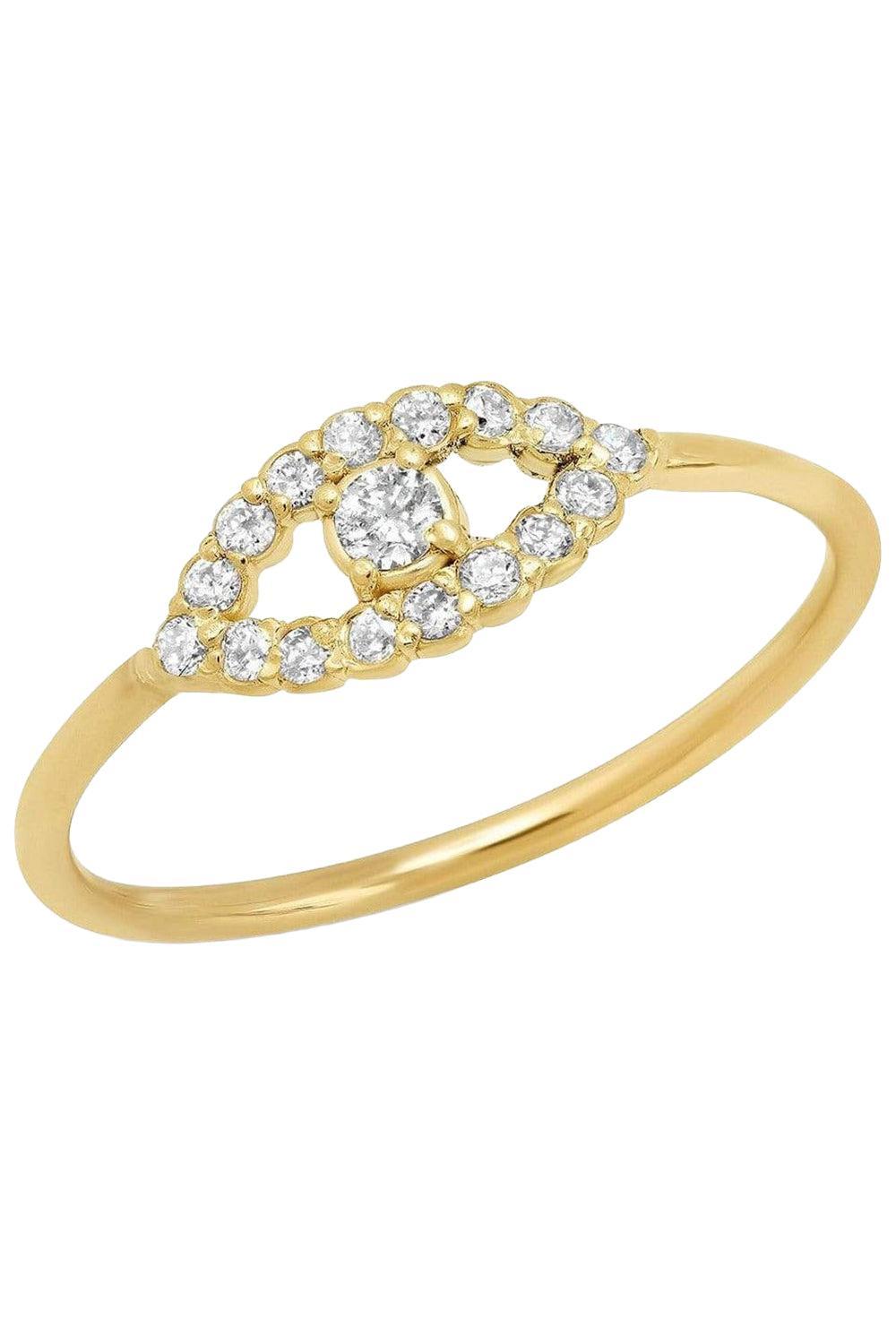 Mini Diamond Open Evil Eye Ring-YELLOW GOLD-6.5-JEWELRYFINE JEWELRING-JENNIFER MEYER