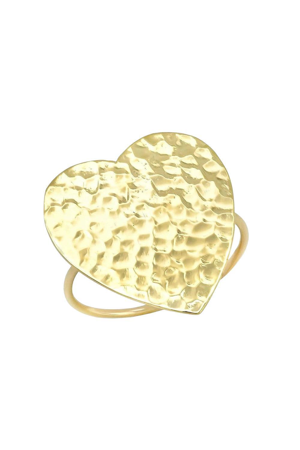 Hammered Heart Ring-YELLOW GOLD-6.25-JEWELRYFINE JEWELRING-JENNIFER MEYER
