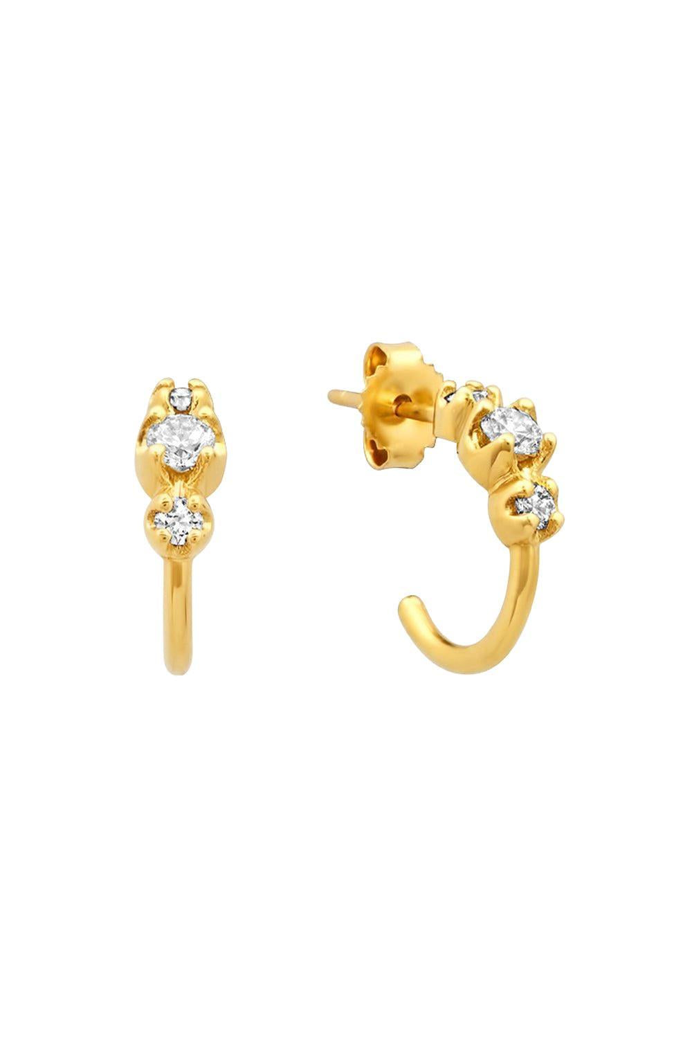 Mini Graduated Huggie Hoop Earrings-YELLOW GOLD-JEWELRYFINE JEWELEARRING-JENNIFER MEYER