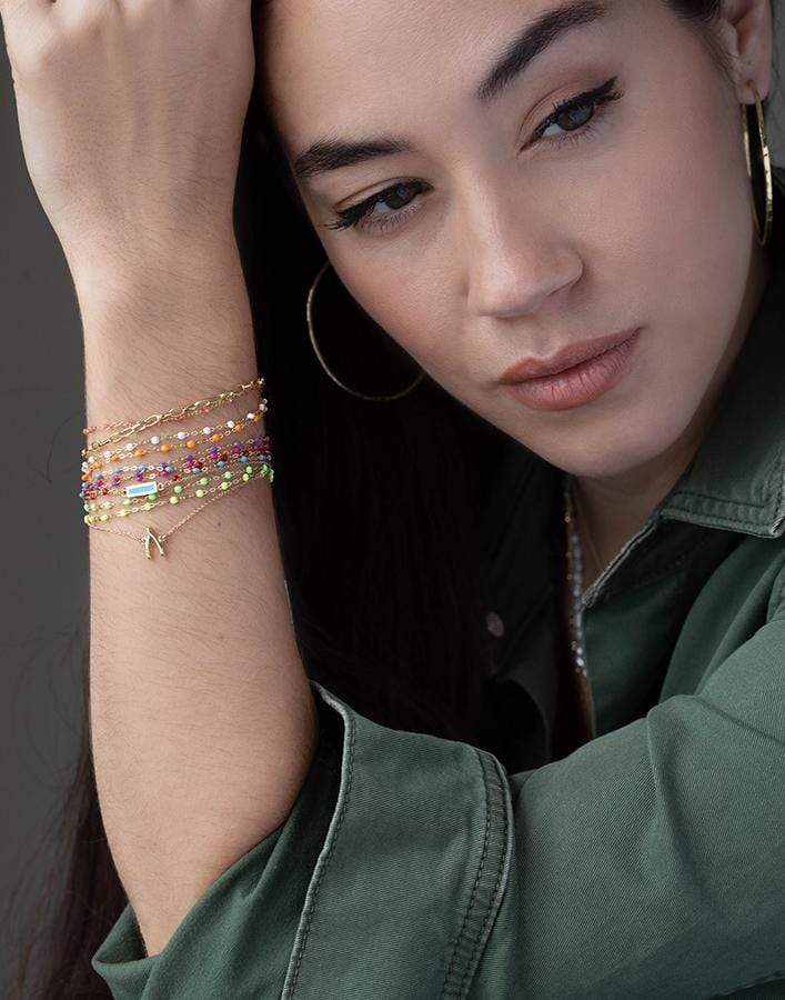 JENNIFER MEYER-Small Edith Link Bracelet-YELLOW GOLD