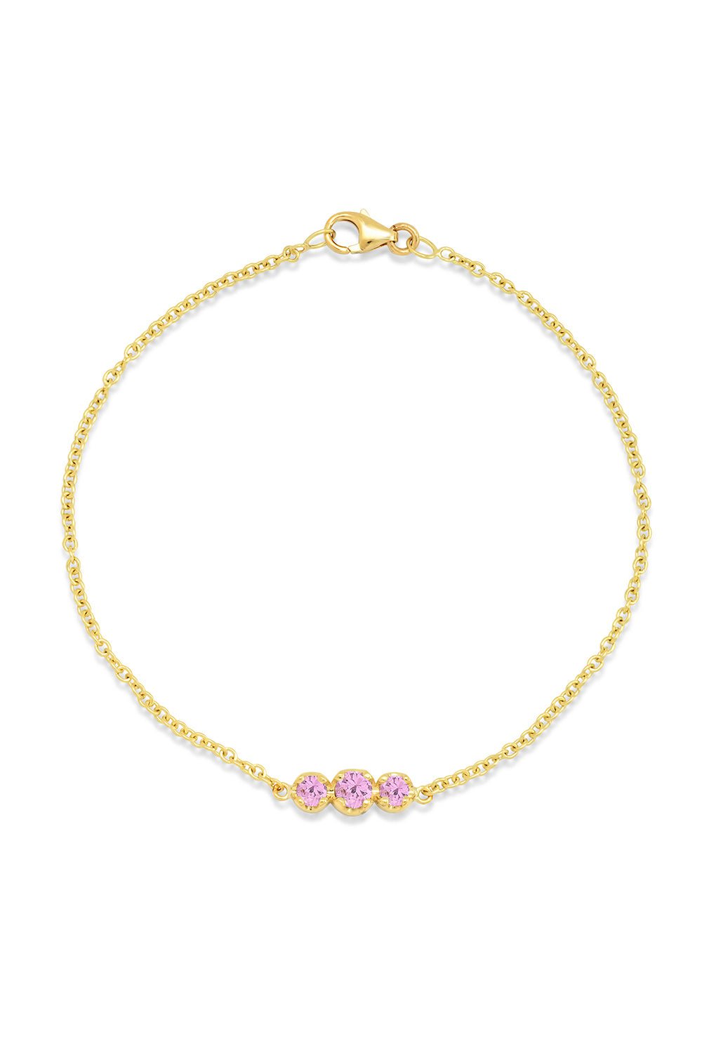 JENNIFER MEYER-Illusion Set Bracelet-YELLOW GOLD