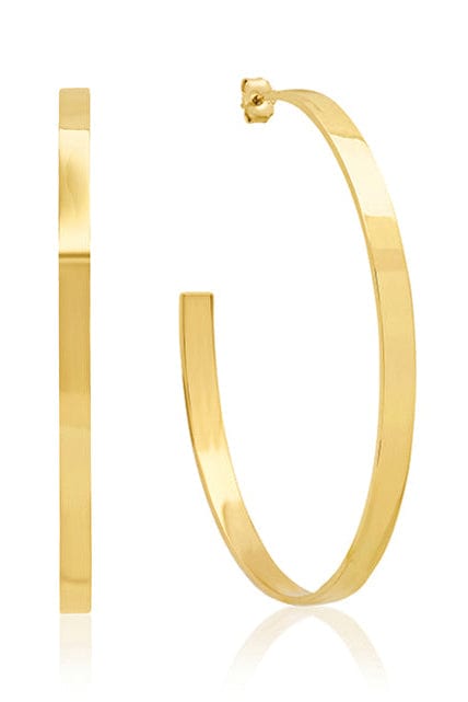 JENNIFER MEYER-Large Ellen Hoops-YELLOW GOLD