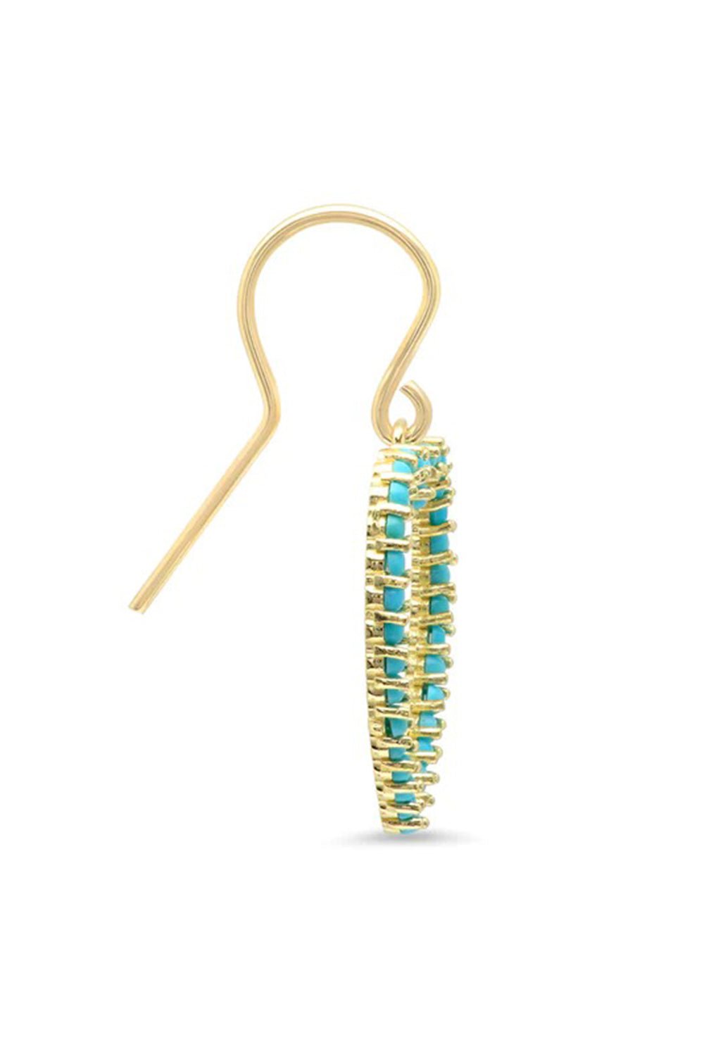 JENNIFER MEYER-Large Open Heart Drop Earrings-YELLOW GOLD